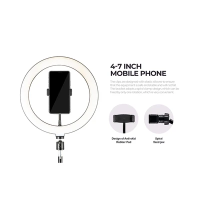 Gambar Havit Tripod Live Streaming Ring Light Dengan Holder Phone ST7012