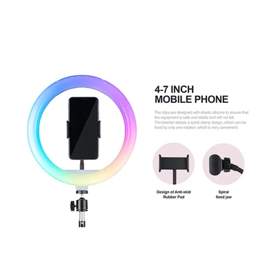 Gambar Havit Tripod Live Streaming Ring Light Dengan Holder Phone ST7026