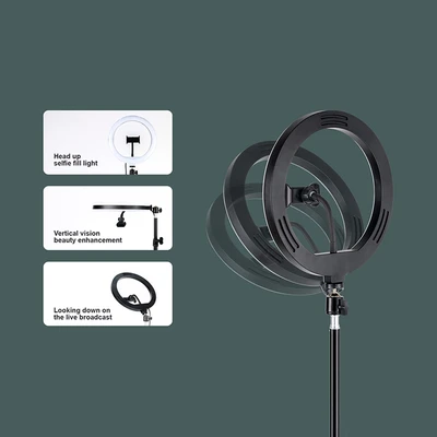 Jual Havit Tripod Live Streaming Ring Light Dengan Holder Phone St