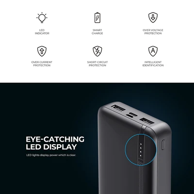 Gambar Havit Power Bank 20000 mAh PB92 - Putih