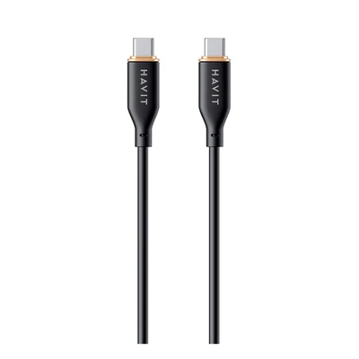Gambar Havit Kabel Charger USB-C To USB-C 1.2 Meter CB603 - Hitam