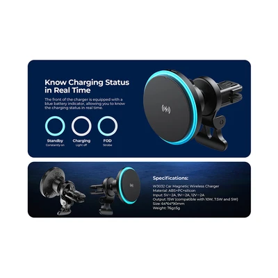 Gambar Havit Charger Mobil Wireless Magnetic W3032
