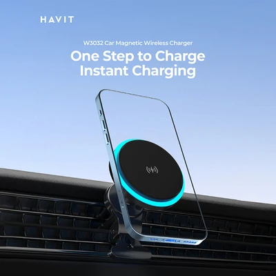Gambar Havit Charger Mobil Wireless Magnetic W3032