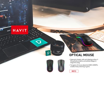 Gambar Havit Mouse PC MS72 - Abu-Abu