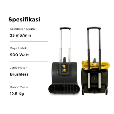 Gambar Krisbow Blower Karpet 900 Watt FPBW900 - Hitam