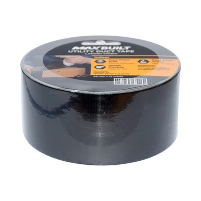Gambar Maxbuilt 12 Mtr Lakban Kain 48 mm - Hitam