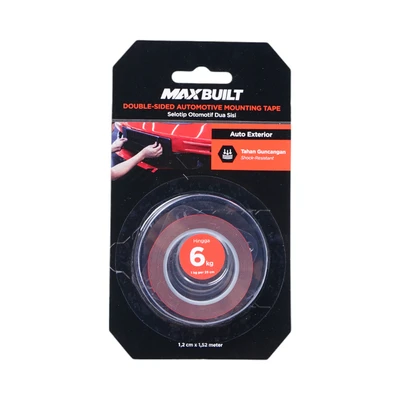 Gambar Maxbuilt Isolasi Mounting Tape Automotive Exterior 1.2x152 cm - Merah