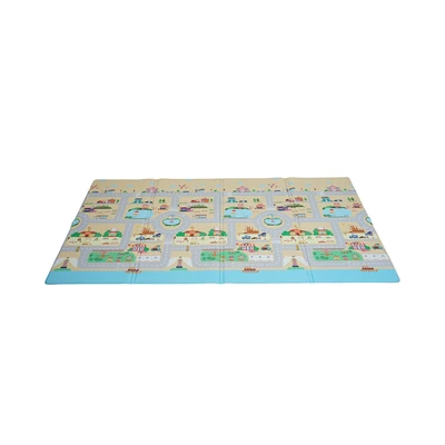 Gambar Forhom 230x140x1 Cm Karpet Playmat Lipat Road Map