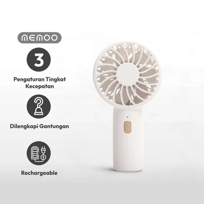 Gambar Memoo Kipas Angin Portabel Mini Rechargeable 500 mAh - Putih