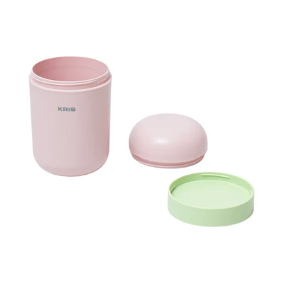 Gambar Picas Wadah Makanan 2 Kompartemen - Pink