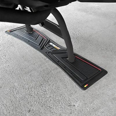 Gambar Otto Klasse Parking Pad Standar Tengah Motor - Hitam/Merah