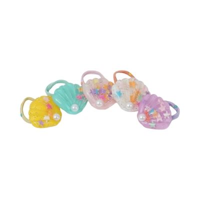 Gambar Ataru Ikat Rambut Sea Shell Mix Colors Set 5 pcs