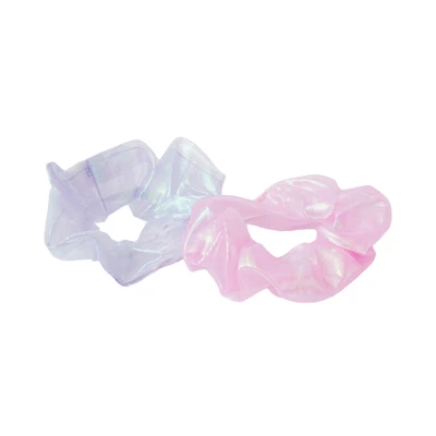 Gambar Ataru Ikat Rambut Scrunchy Iridescent Set 2 pcs