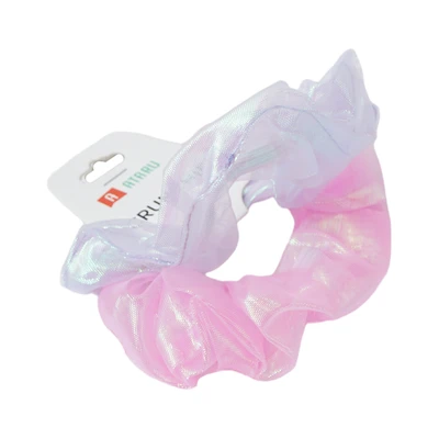 Gambar Ataru Ikat Rambut Scrunchy Iridescent Set 2 pcs
