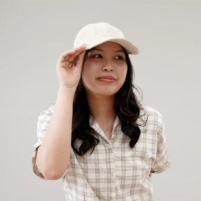 Gambar Ataru Topi Baseball Ripped - Putih