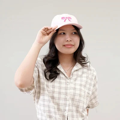 Gambar Ataru Topi Baseball Front Ribbon - Pink