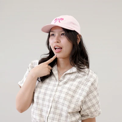 Gambar Ataru Topi Baseball Front Ribbon - Pink