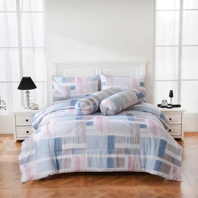 Gambar Sleeplite 120x200 cm Set 4 Pcs Seprai Single Microfiber Abstrak Mila