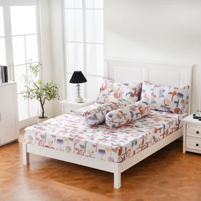 Gambar Sleeplite 160x200 cm Set 6 Pcs Seprai Queen Microfiber Flower Tulip