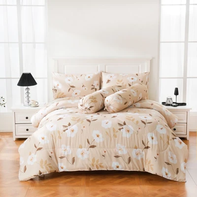 Gambar Sleeplite 120x200 cm Set 4 Pcs Seprai Single Microfiber Flower Ella