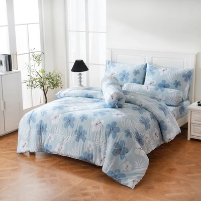 Gambar Sleeplite 120x200 cm Set 4 Pcs Seprai Single Microfiber Flower Myra
