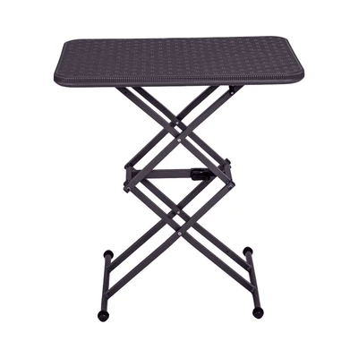 Gambar Soleil Meja Teras Lipat Rotan Adjustable - Cokelat