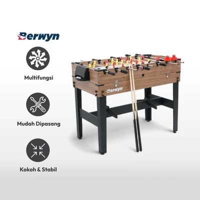 Gambar Berwyn Multi Game Table 3 In 1