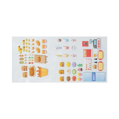 Gambar Ataru Sticker House Suli Mix Food Design 3d