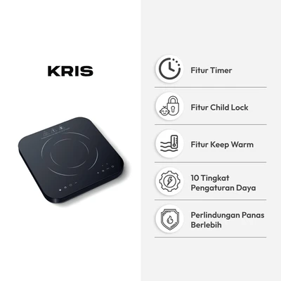 Gambar Kris Kompor Listrik Square 100-1000 Watt - Hitam