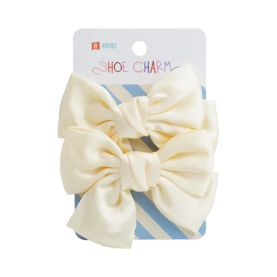 Gambar Ataru Aksesoris Sandal Bow Set 2 pcs - Putih Ivory