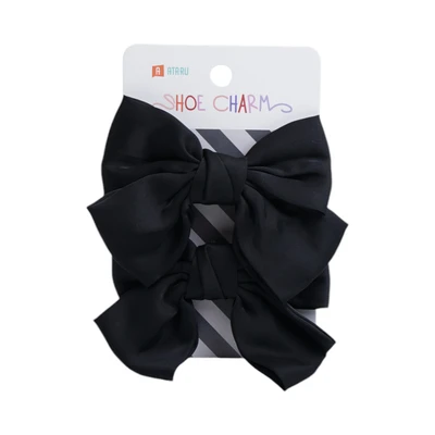 Gambar Ataru Aksesoris Sandal Bow Set 2 pcs - Hitam