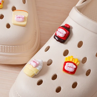 Gambar Ataru Aksesoris Sandal Foodie Piggy Set 6 pcs