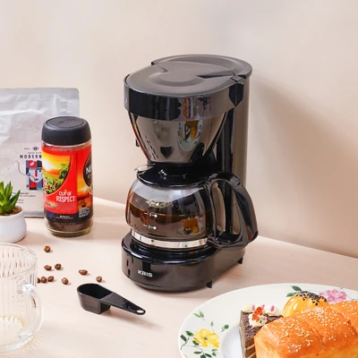 Gambar Kris Coffee Drip Maker Dengan Aroma 650 ml - Hitam