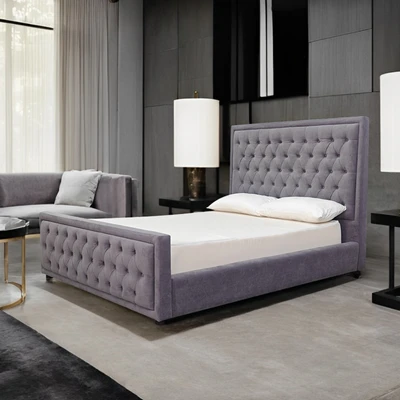 Gambar Informa 180x200 cm Marrion Tempat Tidur - Abu-Abu