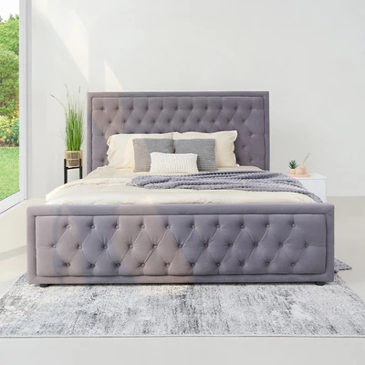 Gambar Informa 180x200 cm Marrion Tempat Tidur - Abu-Abu