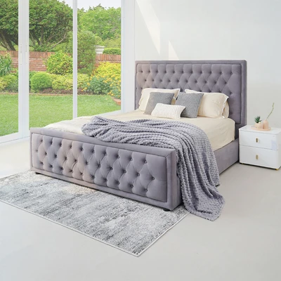 Gambar Informa 180x200 cm Marrion Tempat Tidur - Abu-Abu