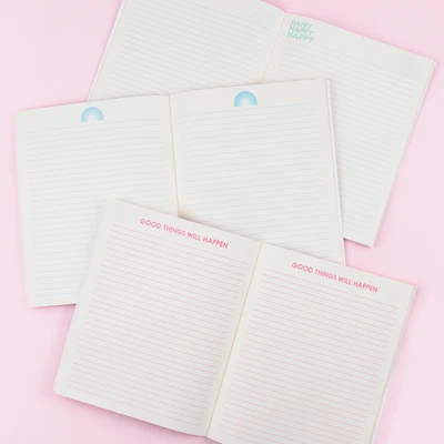 Gambar Make It Real Set 3 Pcs Notebook Rainbow Bright Trio 12005