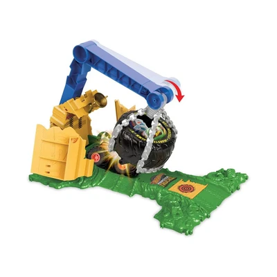 Gambar Hot Wheels Monster Trucks Arena Smasher Rhinomite Chargin Challenge - Mix