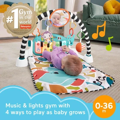 Gambar Fisher Price Piano Baby Playmat Dengan Musical Hrb13