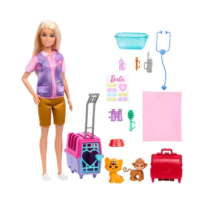 Gambar Barbie Set Boneka Animal Rescue HRG50