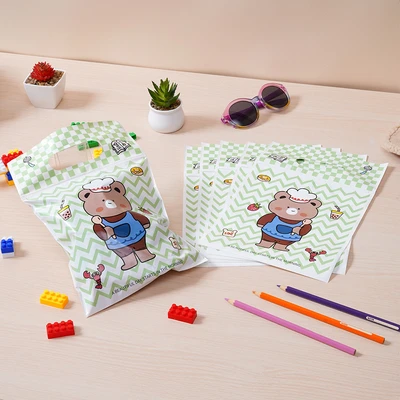 Gambar Ataru Kantong Kado Plastik Dengan Handle 18x27 cm Set 6 pcs