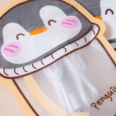 Gambar Ataru Plastik Ziplock Makanan Zipper Penguin 13.5x18 cm Set 3 pcs