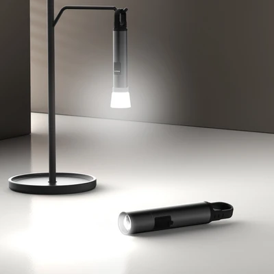 Gambar Powerlite Senter Dengan Power Bank Rechargeable 500 Lumen