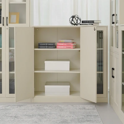 Gambar Informa Patto Kabinet Kantor Metal 3 Pintu - Abu-Abu