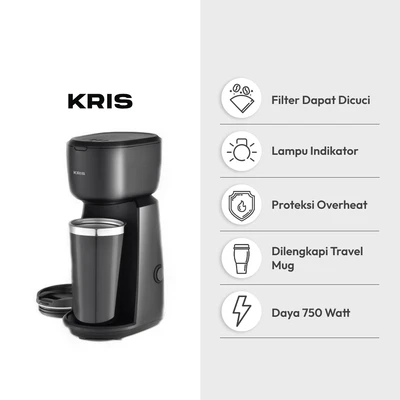 Gambar Kris Coffee Maker Dengan Tumbler 420 ml 750 Watt