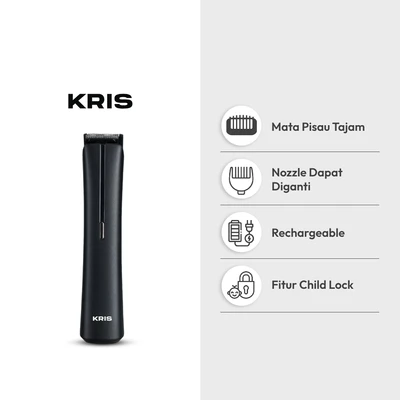 Gambar Kris Alat Pencukur Rambut 600 mAh - Hitam