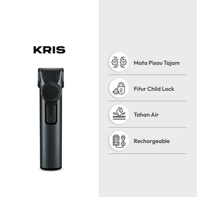 Gambar Kris Alat Pencukur Rambut Multifungsi 600 mAh - Hitam
