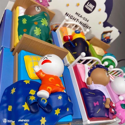 Gambar Beast Kingdom Minifigure Line Friends Night 034 Random