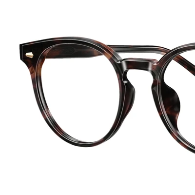 Gambar Parim Eyewear Kacamata Optical Thick Round Tortoise - Cokelat Tea