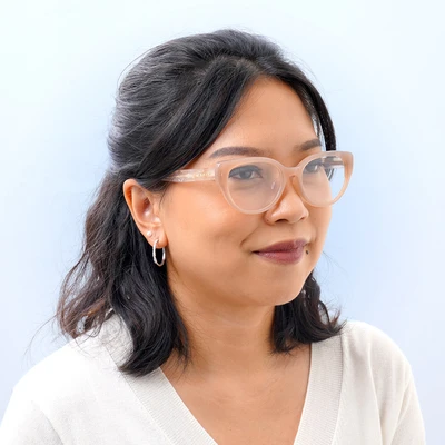 Gambar Parim Eyewear Kacamata Optical Thick Cateye - Peach
